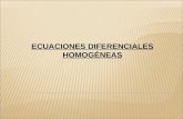 Ecuaciones diferenciales homogéneas