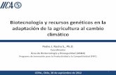 Biotecnología y recursos genéticos en la adaptación de la agricultura al cambio climático
