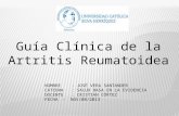 Análisis de la guía clínica Artritis Reumatoides 2007 del minsal. agree 2