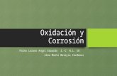 Oxidacion y corrosion