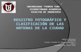 Registro fotográfico y clasificación de las antenas del estado lara