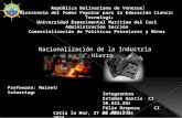 Exposición cpm602 nacionalización hierro