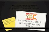 Vitamina c en la nutricion de niños