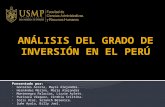 Análisis del grado de inversión en el Perú