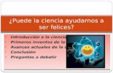 Trabajo de filosofía B 1ºB "¿Puede la ciencia ayudarnos a ser felices?" por Daniel Pereira Alonso