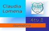 Presentacion de isometria Claudia L 4to E