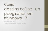 Como desinstalar un programa en windows 7