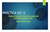 Práctica no 5. Floculación Controlada de Suspensiones por Electrolitos