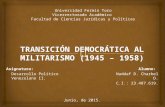 Transición democrática al militarismo (1945 – 1958