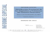 Informe Especial Depósitos y Préstamos por Provincia al IVT -2014