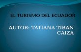 El turismo del ecuador taty