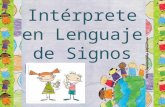 Intérprete en lenguaje de signos