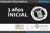 Inicial 3 años, 2015. Material informativo - Colegio Santa María, Maristas. Montevideo, Uruguay.