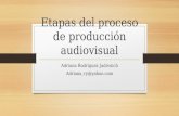 Etapas del proceso de producción audiovisual