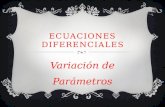 Ecuaciones diferenciales variacion de parametros