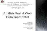 Presentación portal web gubernamental