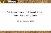 Situación climática en Argentina al 22/08/2013