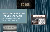 Desarrollo de cada uno de los valores que identifican al Colegio Militar "Eloy Alfaro"