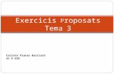Exercicis proposats  tema3