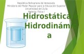 Hidrostática e hidrodinamica
