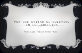 Por que evitar el bullying en los colegios