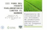 Víctor Lasosé (Diputado Dominicano) - Experiencia de vinculación de las entidades de productores agropecuarios con el Congreso Nacional.