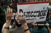 Inclusión de la mujer en la política mexicana