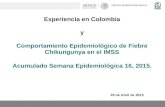 Comportamiento epidemiológico de fiebre chikungunya en el IMSS