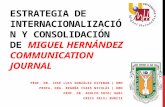 Estrategia de internacionalización y consolidación de Miguel Hernández Communication Journal.