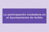 Participación ciudadana en el Ayuntamiento de Avilés