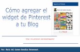 Como agregar el widget de Pinterest a tu blog