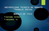 UNIVERSIDAD TECNICA DE AMBATO LA WEB 2.0