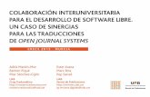 Colaboración interuniversitaria para el desarrollo de software libre. Un caso de sinergias para las traducciones de Open journal systems.