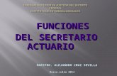Funciones Del Secretario Actuario 2014 Completo