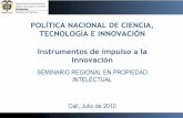 Política Nacional de Ciencia y Tecnología - Colciencias