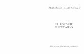 47486228 Maurice Blanchot El Espacio Literario
