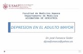 Depresión en El Adulto Mayor - Usmp- Semana 9 Geriatria Dr Fonseca
