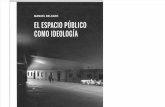 Delgado, Manuel_Espacio Público Como Ideología