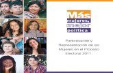 Participación y Representación de las Mujeres en el Proceso Electoral 2011