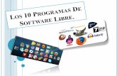 Los 10 Program as de Software Libre