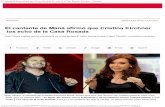 El Cantante de Maná Afirmó Que Cristina Kirchner Los Echó de La Casa Rosada _ I
