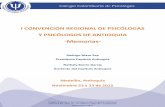 Memorias I Convención Regional de Psicólogos y Psicólogas de Antioquia