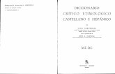Diccionario Crítico Etimológico Castellano - Corominas - MI-RI