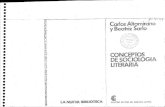 ALTAMIRANO, Carlos & SARLO, Beatriz. Conceptos de Sociologia Literaria