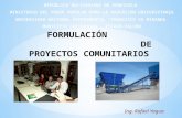 Formulacion de Proyectos Comunitarios.