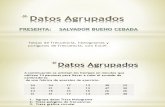 Estadística Datos Agrupados 1 TABLAS GRAFICAS