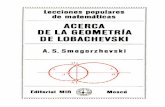 Smogorzhevski, A.S Acerca Geometria Lobachevski