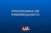 Programas de Prerrequisito-AIB