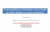El Periodista en Colombia y en Cartagena Estudio WSJ UTB Miguel Garces