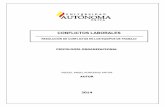 Monografia CONFLICTOS LABORALES. Psicología Organizacional
